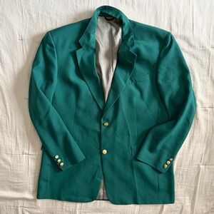 Jack Nicklaus Tournament Series Men’s 44 Green Blazer Gold Buttons Masters Golf